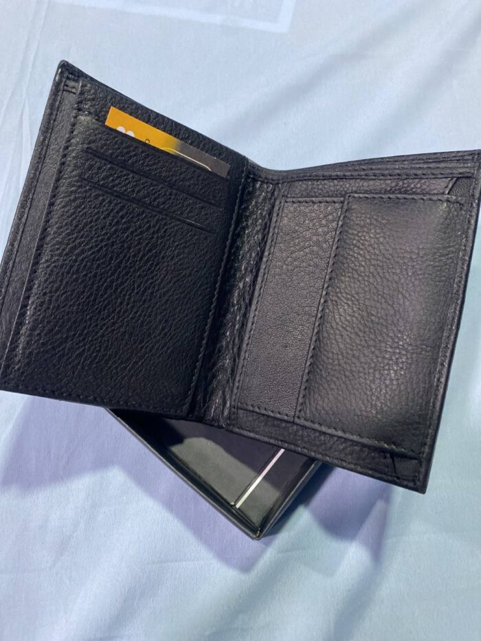 Men’s Black Vertical Wallet -J27 - Image 3