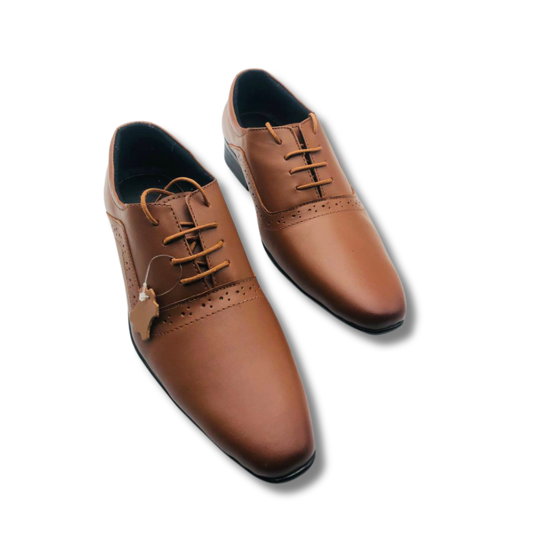 Genuine Leather Formal Shoe 360 Tan