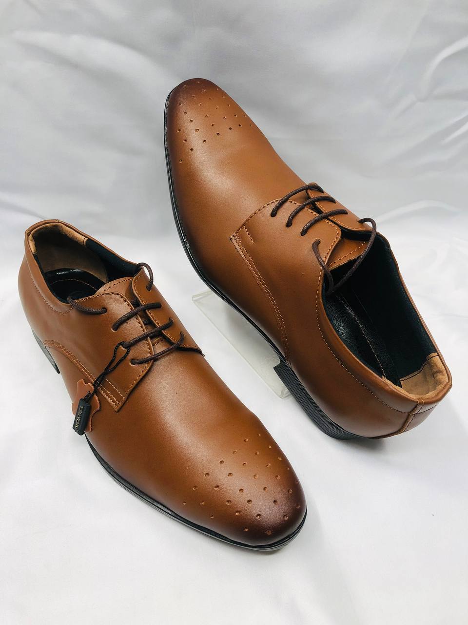 Genuine Leather Formal Shoe 914 Tan