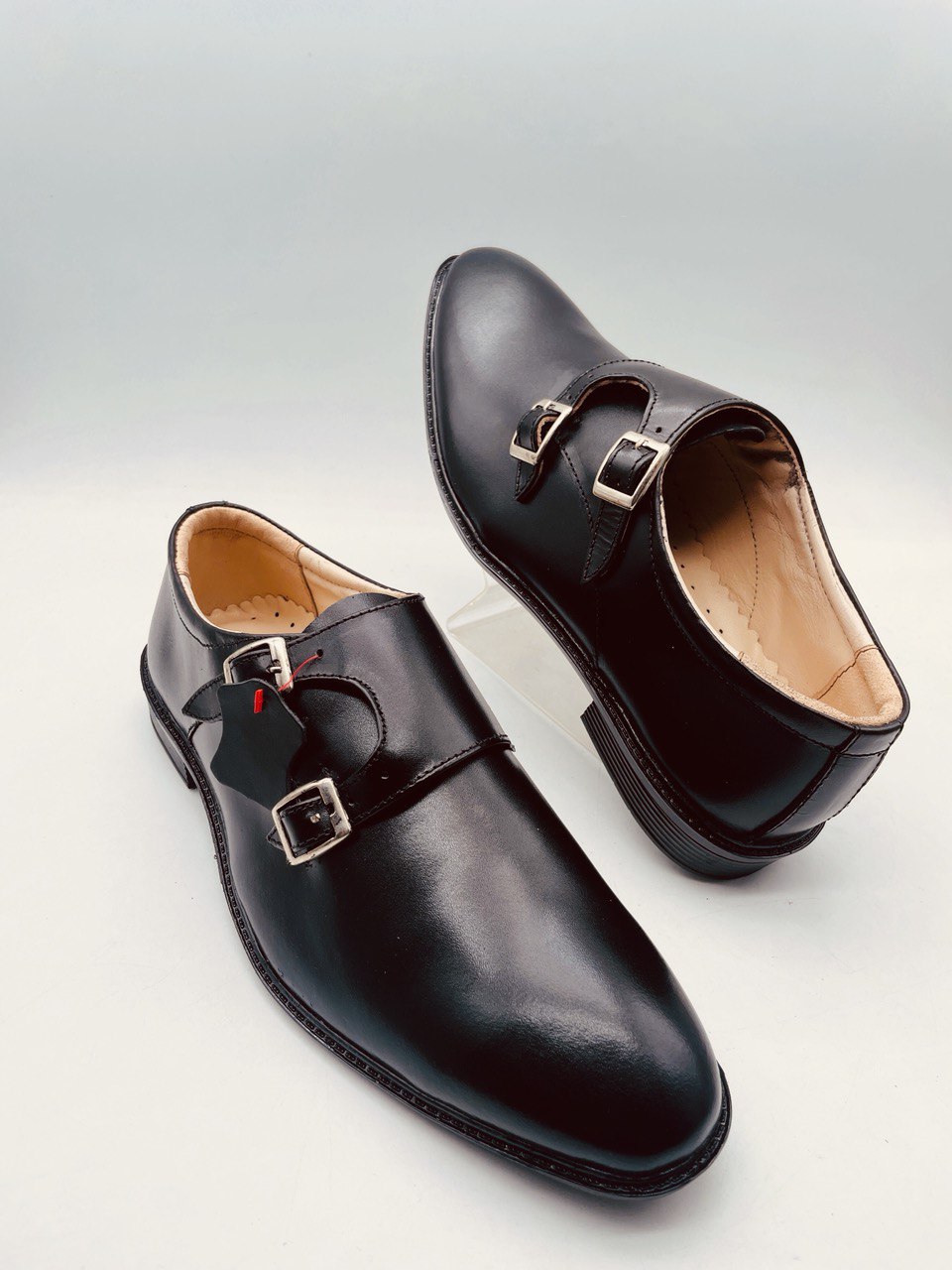 Genuine Leather Formal Plain DD Black - Image 2